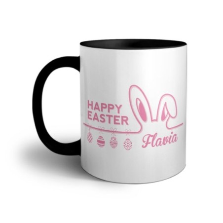 Tazza personalizzata con nome happy easter Pasqua