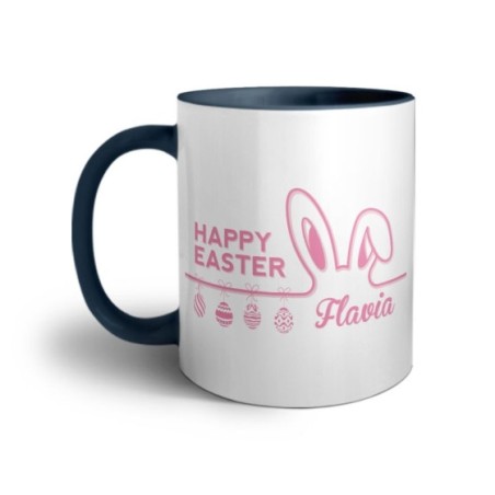 Tazza personalizzata con nome happy easter Pasqua