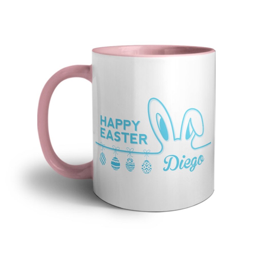 Tazza personalizzata con nome happy easter Pasqua
