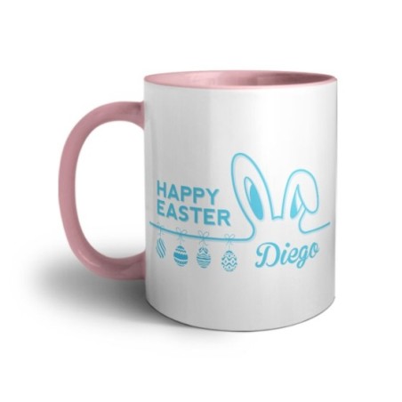 Tazza personalizzata con nome happy easter Pasqua
