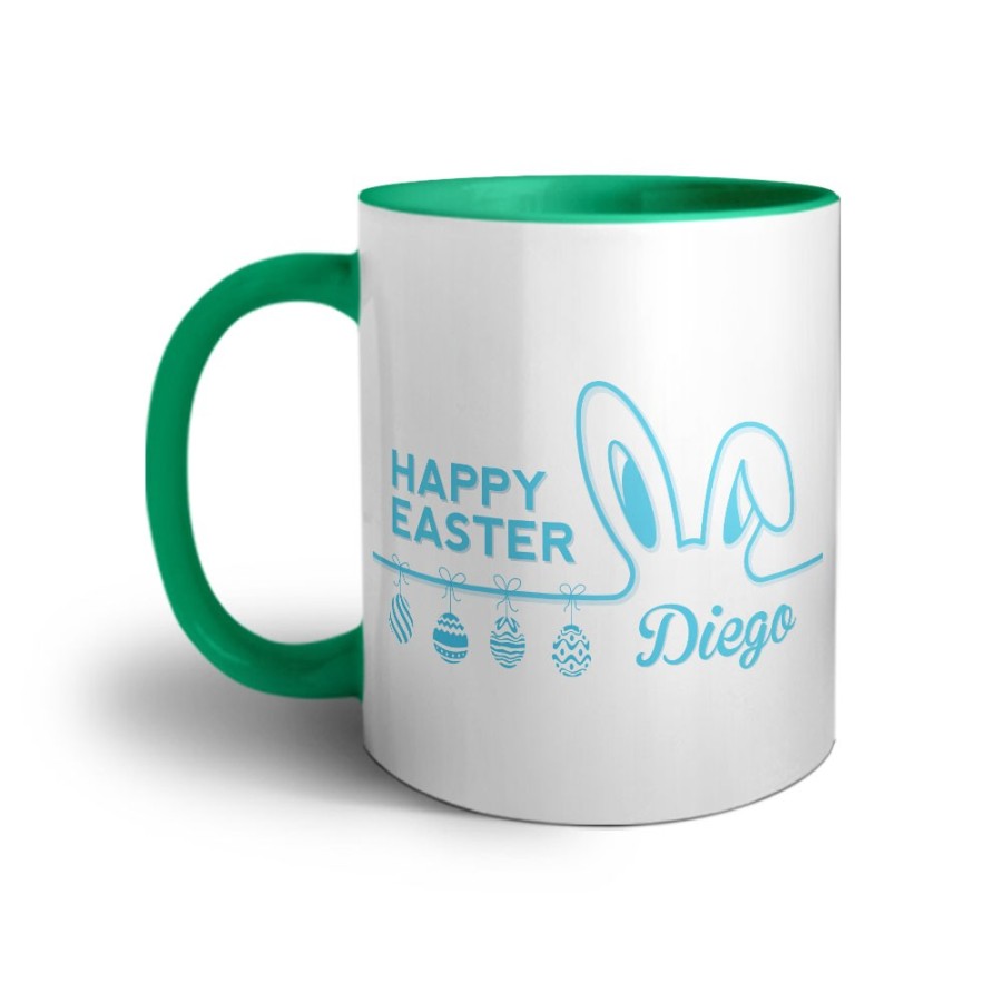 Tazza personalizzata con nome happy easter Pasqua