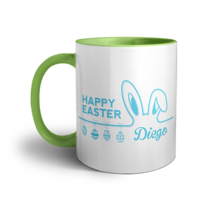 Tazza personalizzata con nome happy easter Pasqua