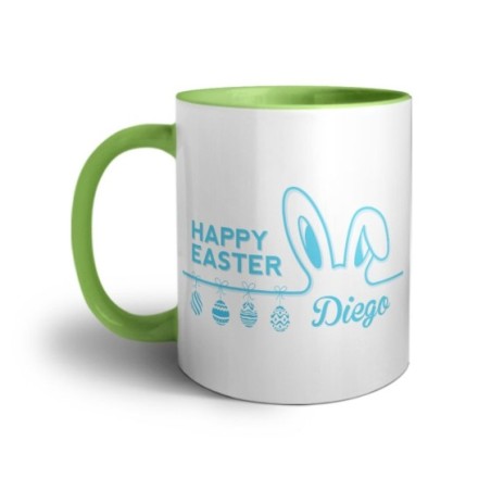 Tazza personalizzata con nome happy easter Pasqua