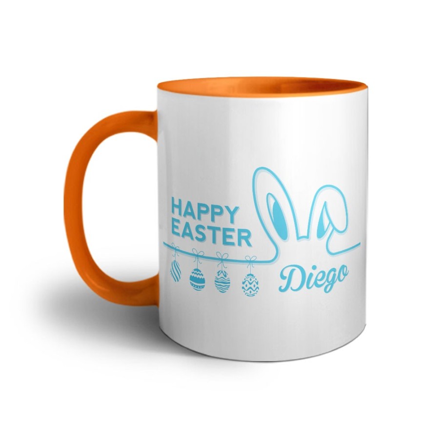 Tazza personalizzata con nome happy easter Pasqua