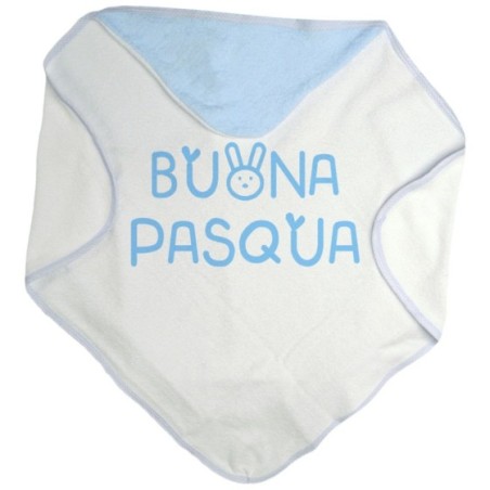 Accappatoio neonato buona pasqua disegno neonato