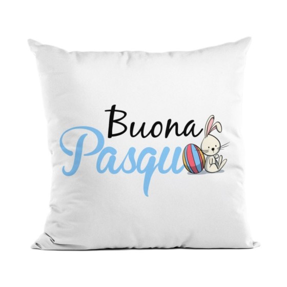 Cuscino buona pasqua coniglietto seduto Pasqua
