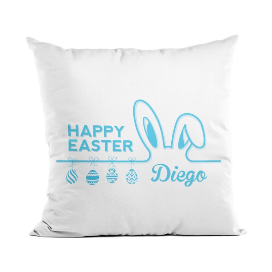 Cuscino personalizzato con nome happy easter Pasqua