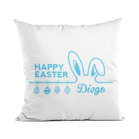 Cuscino personalizzato con nome happy easter