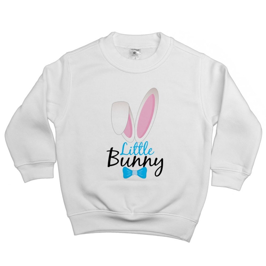 Felpa bambino personalizzabile con nome little bunny Pasqua