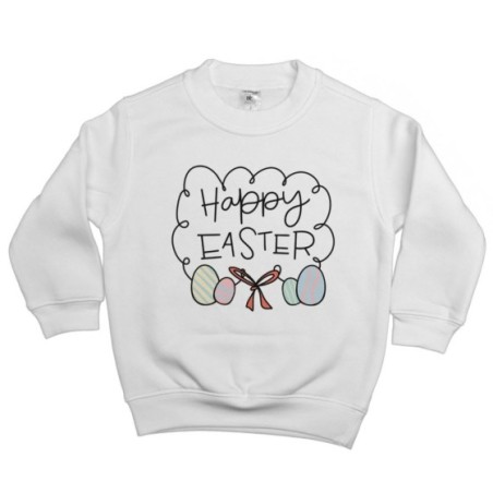 Felpa bambino happy easter con uova