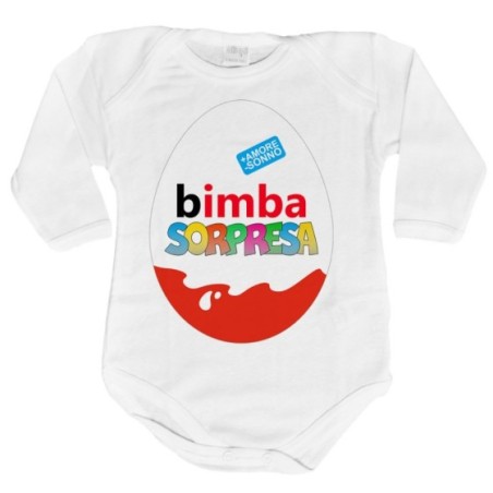 Body neonato bimbo sorpresa Pasqua