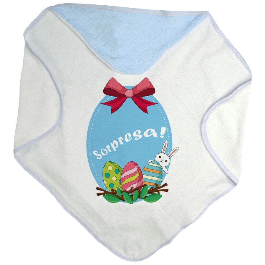 Accappatoio neonato sorpresa Pasqua