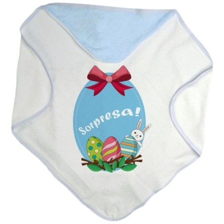 Accappatoio neonato sorpresa Pasqua