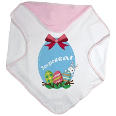 Accappatoio neonato sorpresa Pasqua