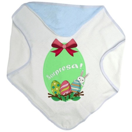 Accappatoio neonato sorpresa Pasqua