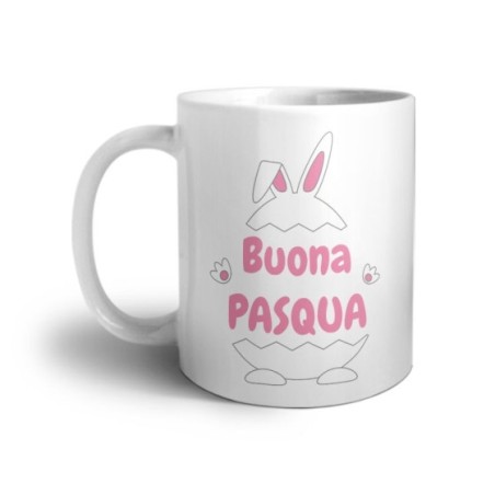 Tazza personalizzabile con nome buona pasqua ovetto con...