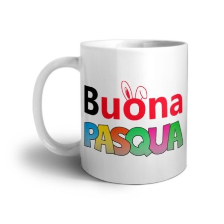 Tazza buona pasqua colorata