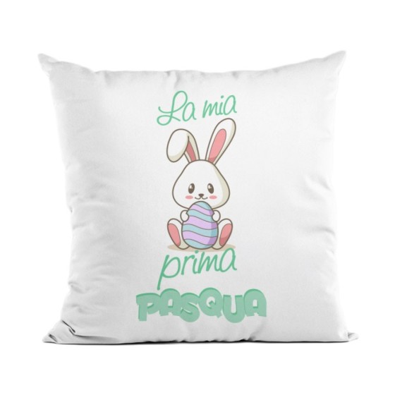 Cuscino personalizzabile con nome la mia prima pasqua coniglietto tenero Pasqua