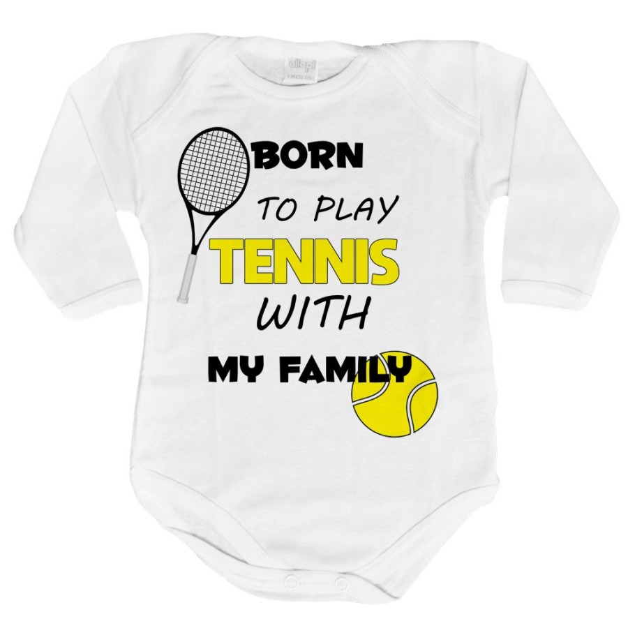 Body neonato born to play tennis with my family Per la famiglia