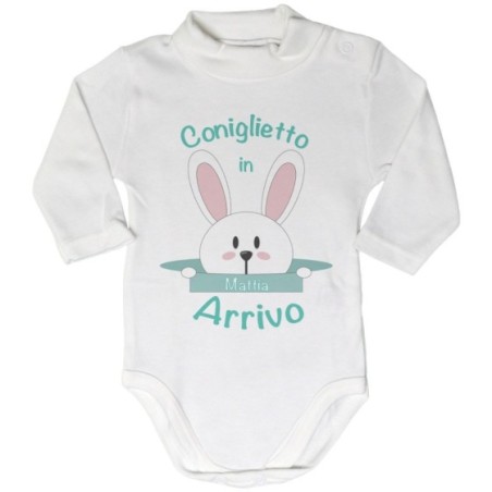 Body lupetto neonato personalizzabile con nome...