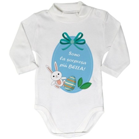 Body lupetto neonato sono la sorpresa più bella Pasqua
