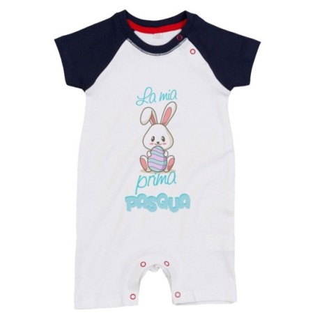 Pagliaccetto neonato personalizzabile con nome la mia prima pasqua coniglietto tenero Pasqua