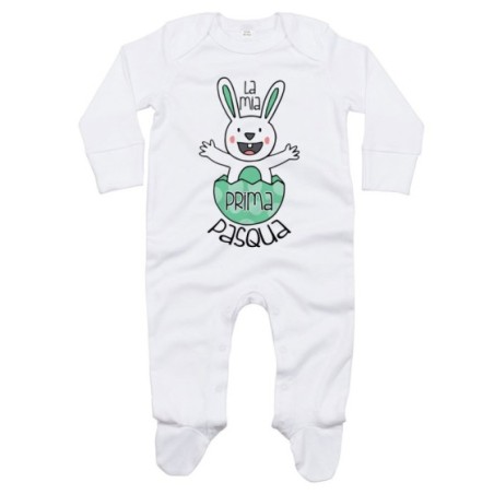 Tutina neonato personalizzabile con nome prima pasqua...