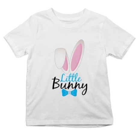 T-shirt bambino personalizzabile con nome little bunny Pasqua