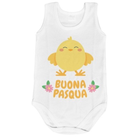 Body neonato personalizzabile con nome buona pasqua dal...