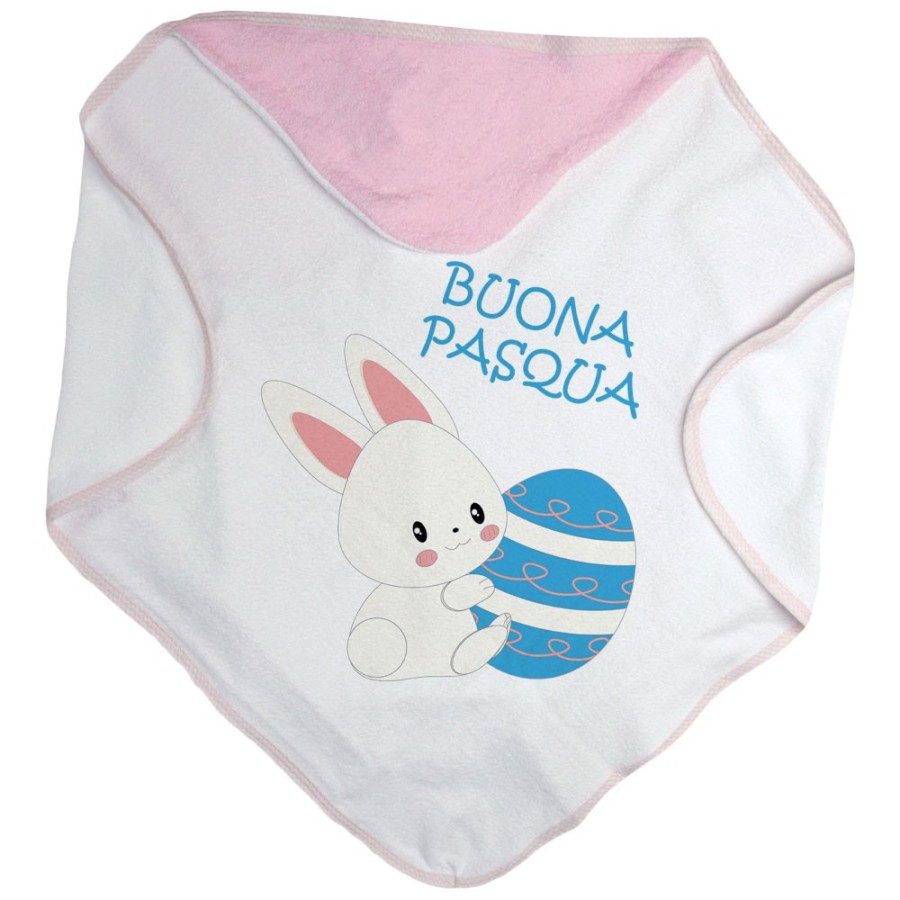 Accappatoio neonato buona pasqua coniglietto carino Pasqua