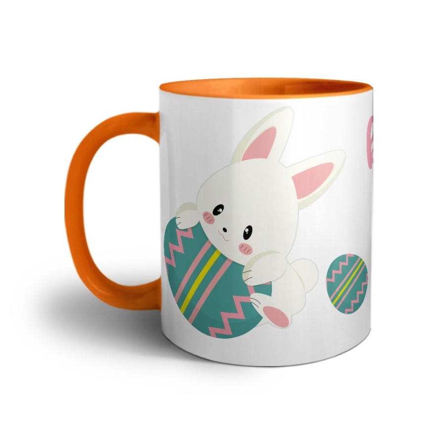 Tazza personalizzabile con nome la mia prima pasqua con coniglietto Pasqua