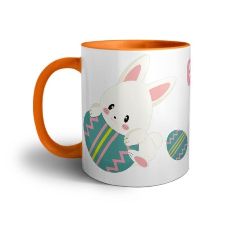 Tazza personalizzabile con nome la mia prima pasqua con coniglietto Pasqua