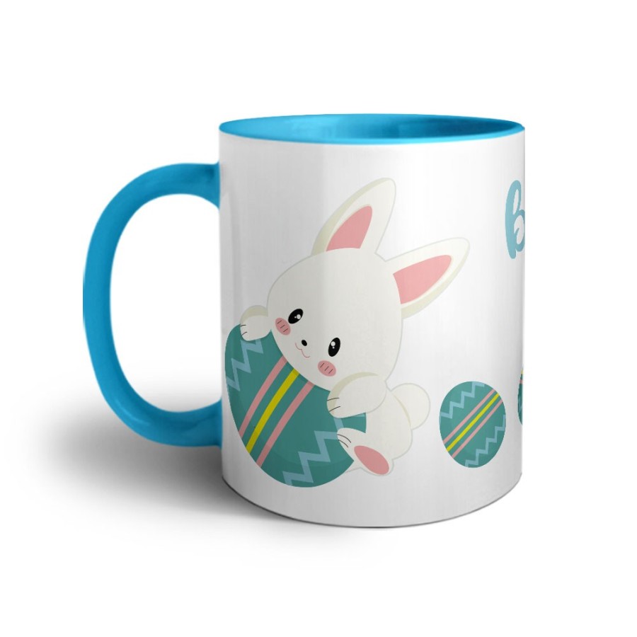 Tazza personalizzabile con nome la mia prima pasqua con coniglietto Pasqua