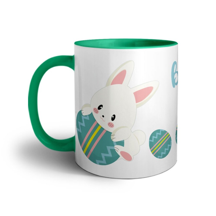 Tazza personalizzabile con nome la mia prima pasqua con coniglietto Pasqua