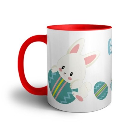 Tazza personalizzabile con nome la mia prima pasqua con coniglietto Pasqua