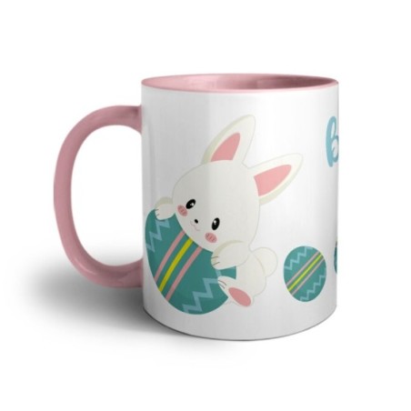 Tazza personalizzabile con nome la mia prima pasqua con coniglietto Pasqua