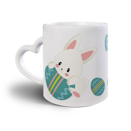 Tazza personalizzabile con nome la mia prima pasqua con coniglietto Pasqua