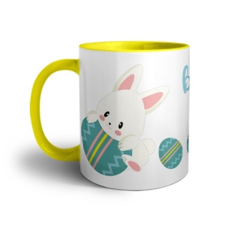 Tazza personalizzabile con nome la mia prima pasqua con coniglietto Pasqua