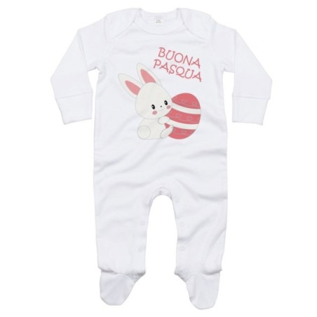 Tutina neonato buona pasqua coniglietto carino