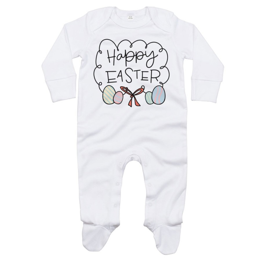 Tutina neonato happy easter uova e fiocchi Pasqua