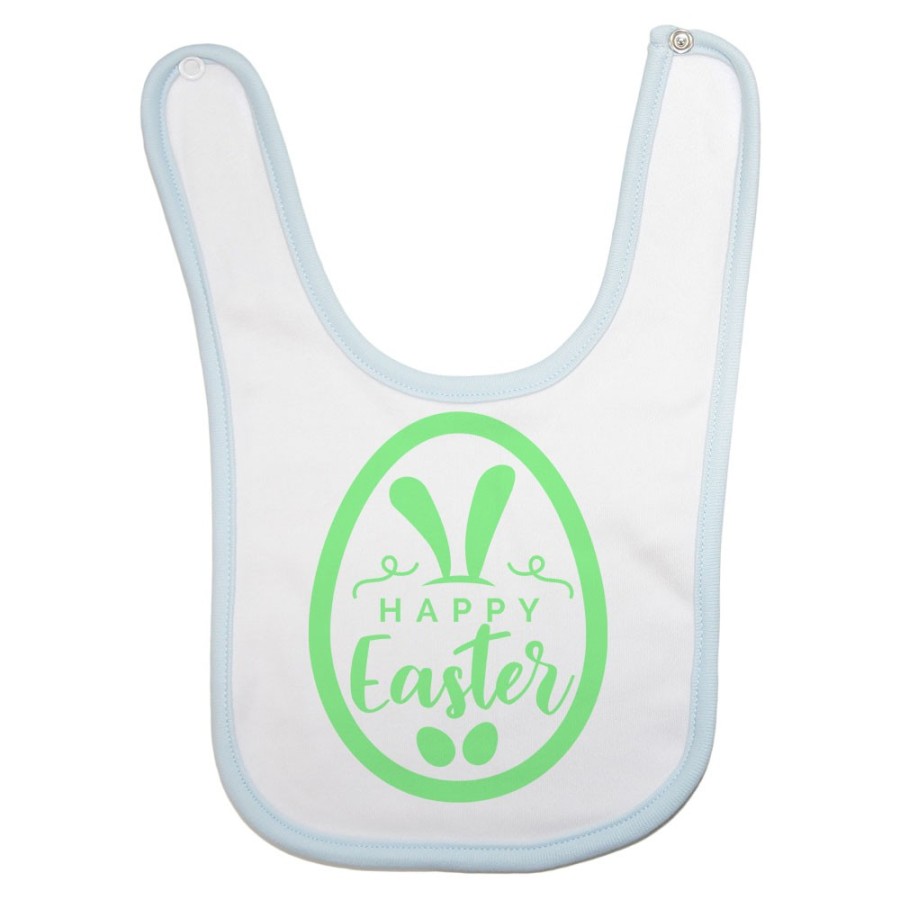 Bavaglino neonato happy easter Pasqua