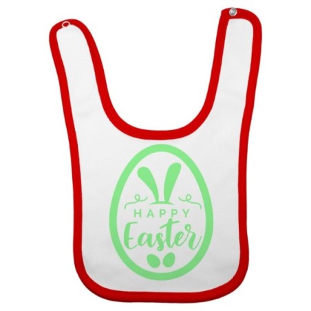 Bavaglino neonato happy easter Pasqua