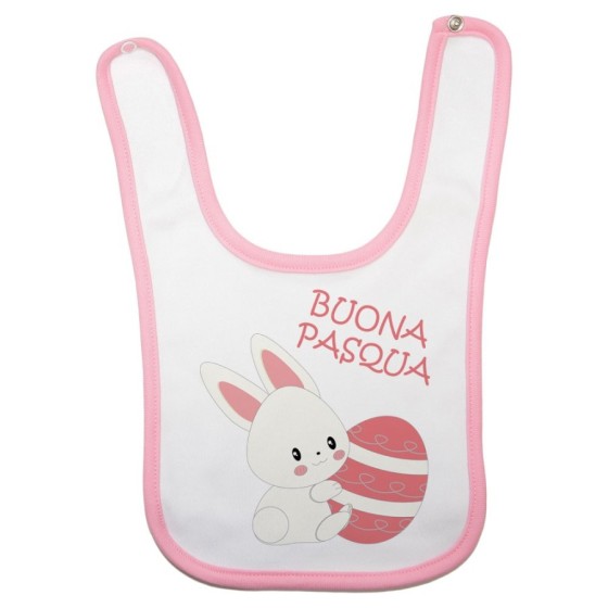 Bavaglino neonato buona pasqua coniglietto carino Pasqua