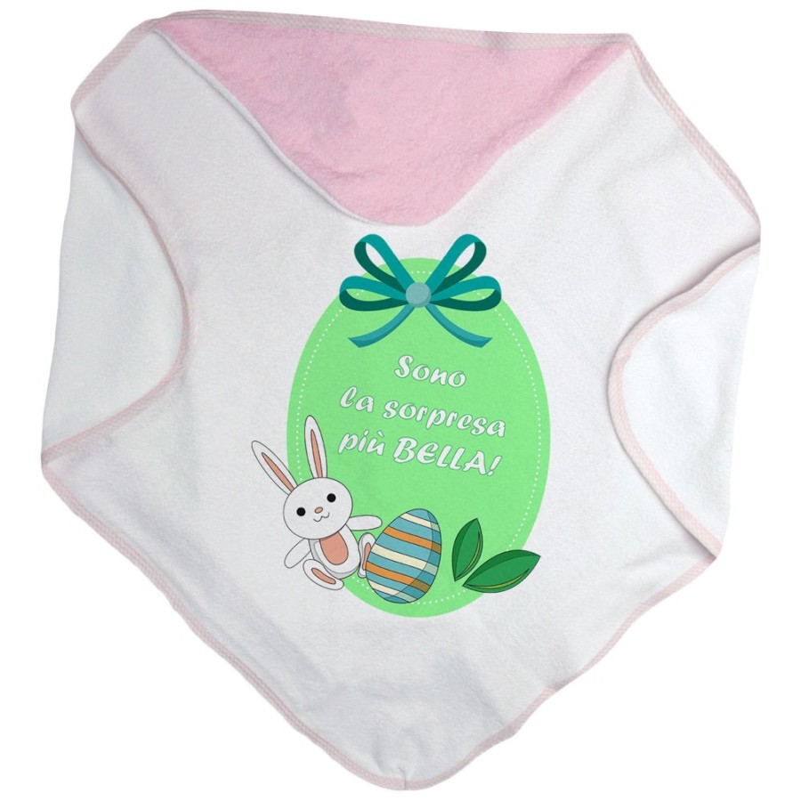 Accappatoio neonato sono la sorpresa più bella Pasqua