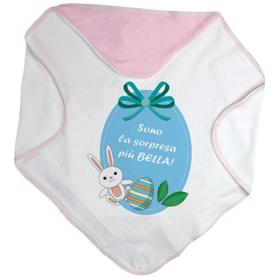 Accappatoio neonato sono la sorpresa più bella Pasqua
