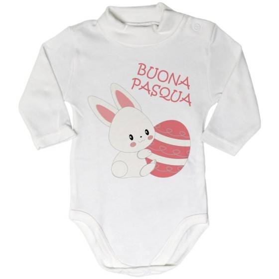 Body lupetto neonato buona pasqua coniglietto carino Pasqua