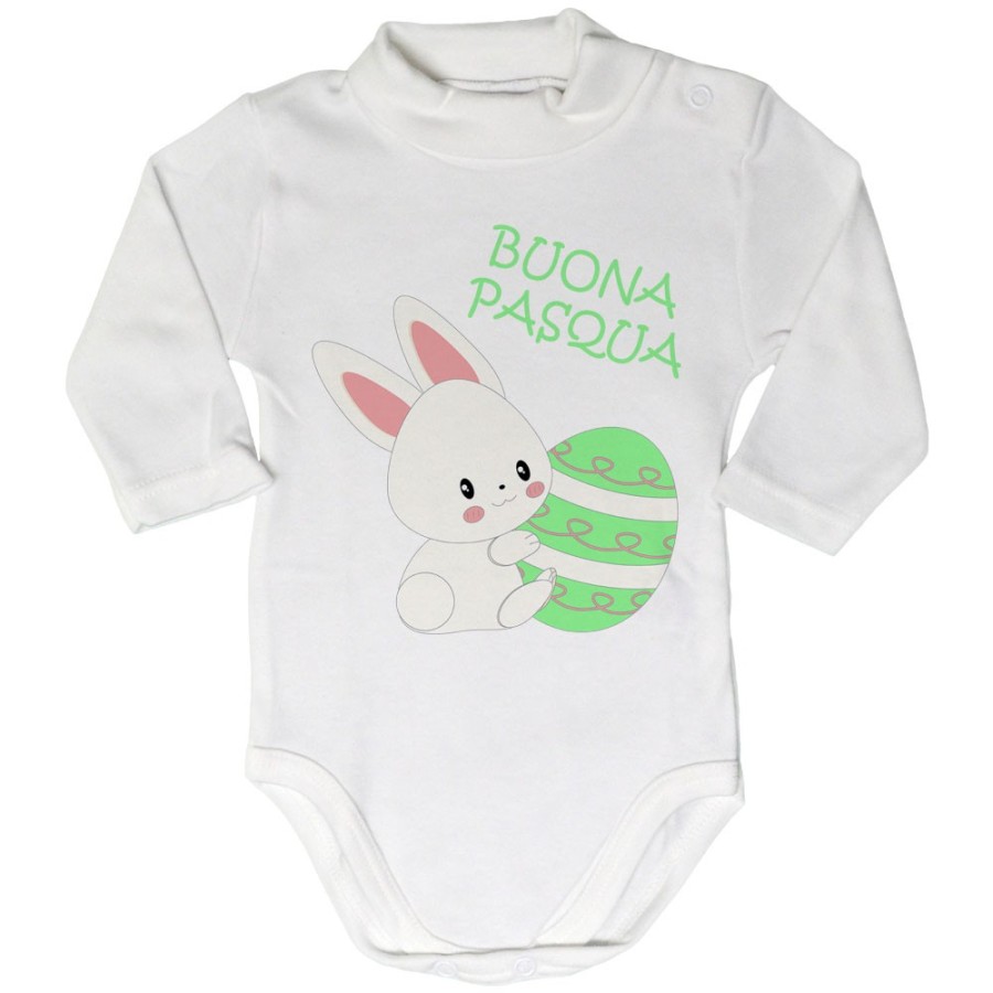 Body lupetto neonato buona pasqua coniglietto carino Pasqua