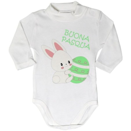 Body lupetto neonato buona pasqua coniglietto carino Pasqua