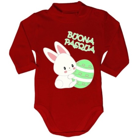 Body lupetto neonato buona pasqua coniglietto carino Pasqua