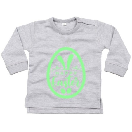 Felpa neonato happy easter